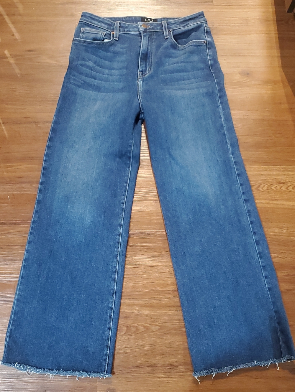LTJ Women's High-Rise Wide Leg Jeans — Blue
